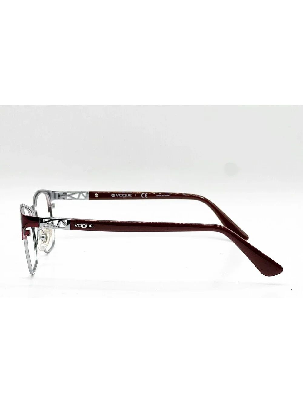 Vogue VO 3996 812 Bordeaux Silver Authentic Eyeglass Frames 53-18
